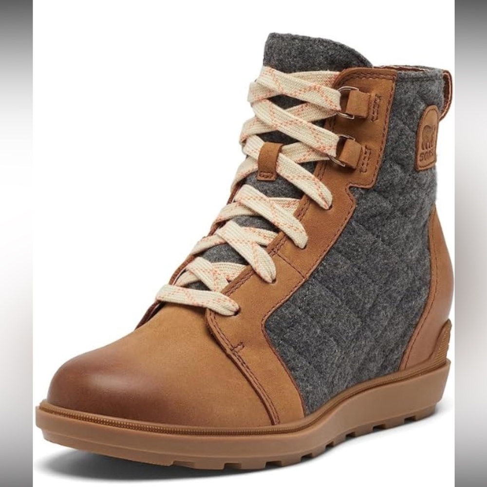 SOREL Women's Evie II NW Lace Winter Snow Waterproof Boots Velvet Tan Size 9